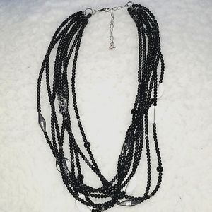 Silpada Black Onyx Multi Strand Necklace